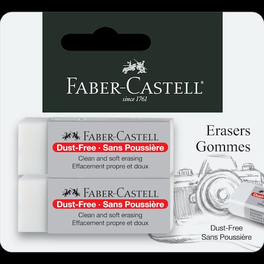 Faber-Castell® Dust-Free Vinyl Erasers, 2ct.